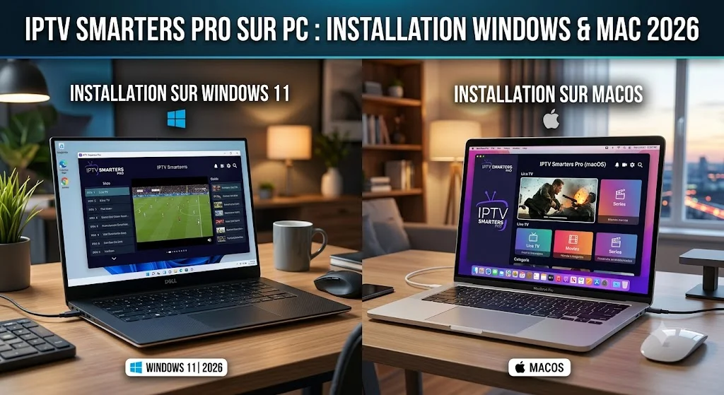 IPTV Smarters Pro sur PC — installer un abonnement IPTV en 4K sur Windows et Mac